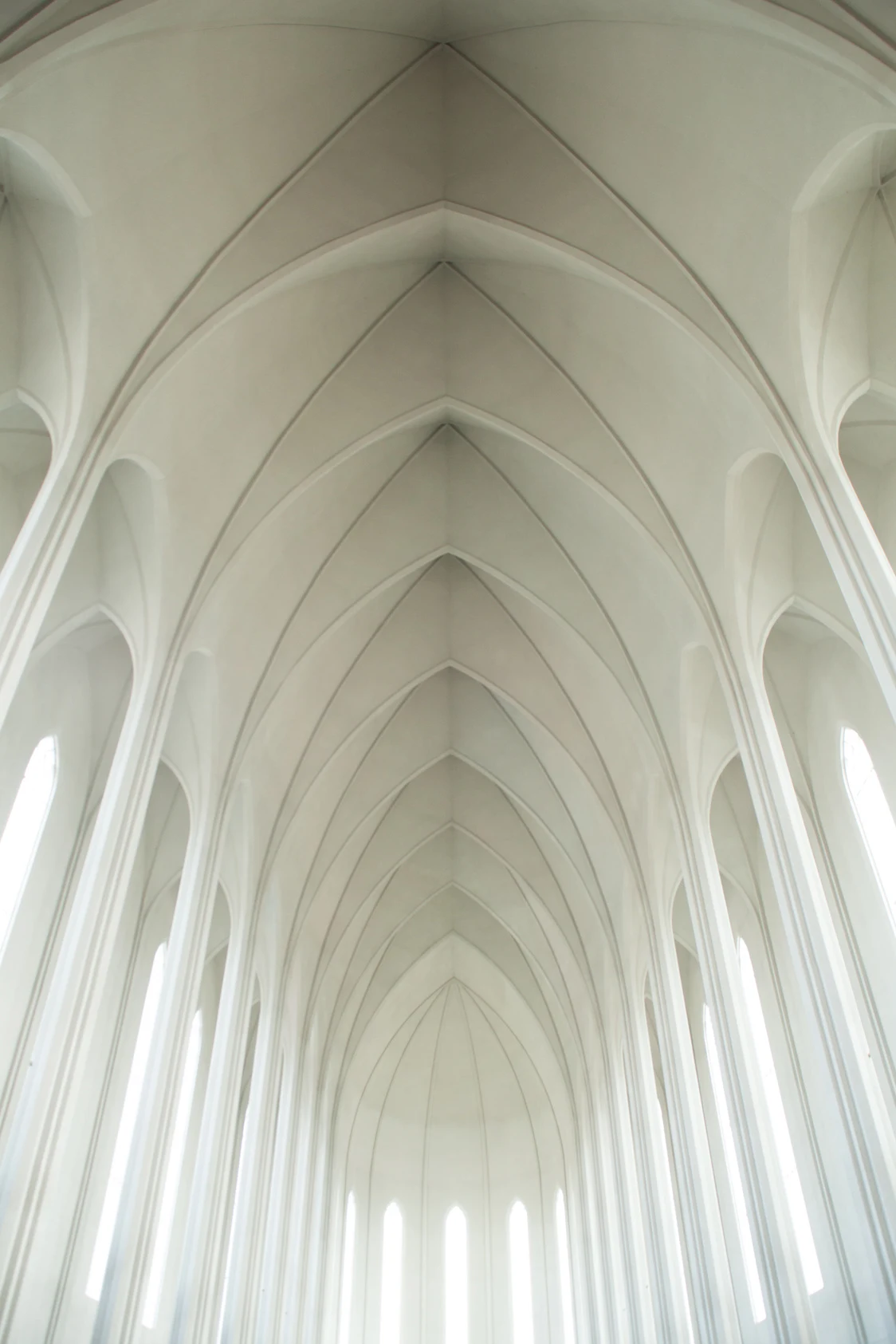 A sculptural vaulted architectural space